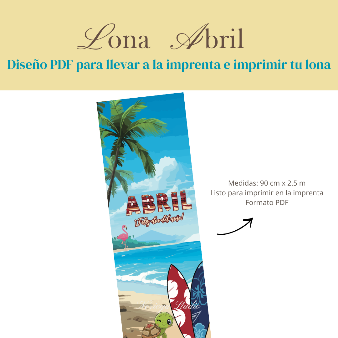 Diseño lona: ''Hawaii''