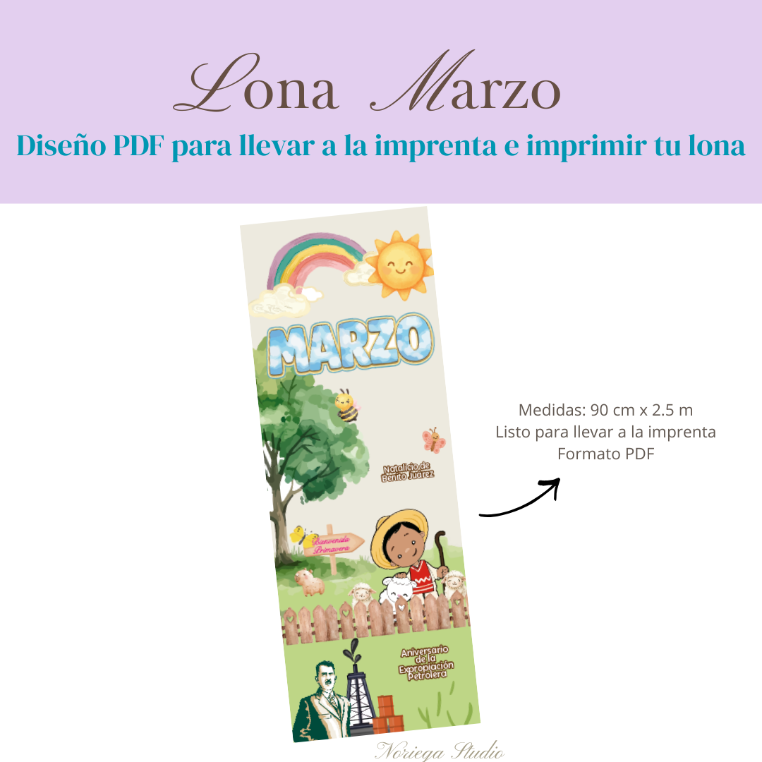 Diseño Lona Marzo: ''Primavera 2''