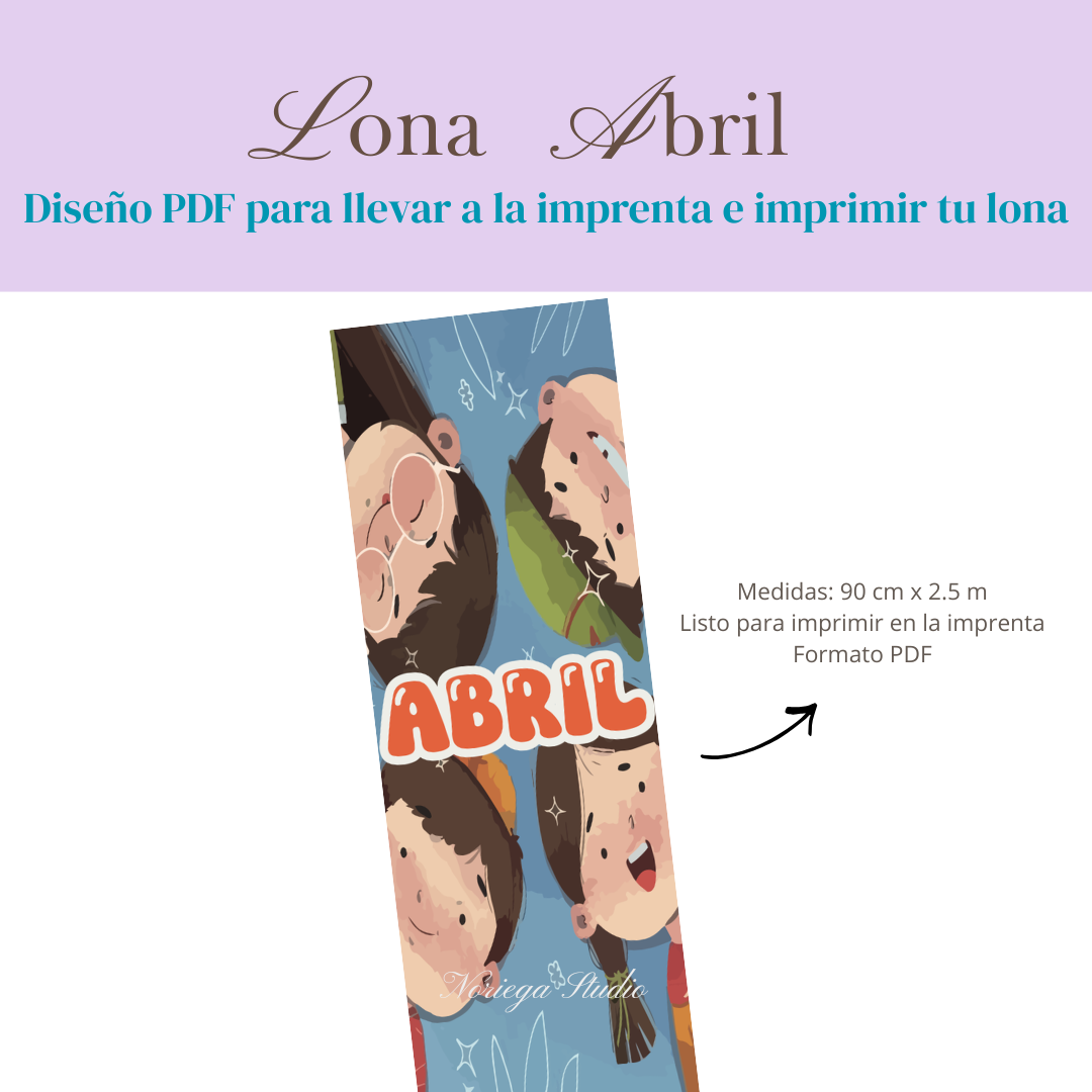 Diseño Lona Abril: ''Amistad''