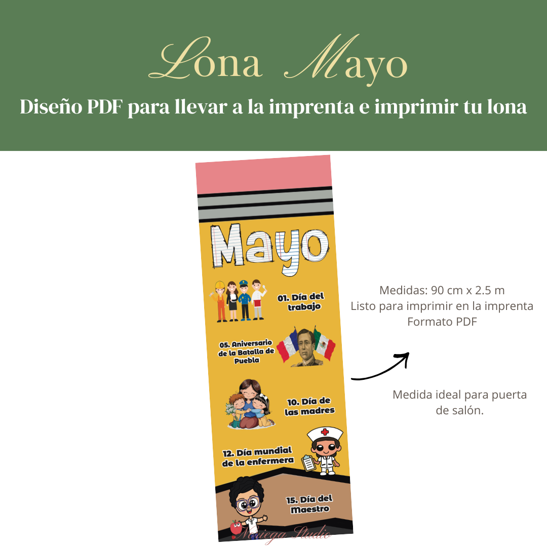 Diseño Lona Mayo: ''Lápiz''