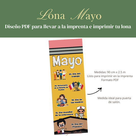 Diseño Lona Mayo: ''Lápiz''
