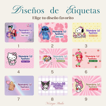 Kit de Etiquetas Escolares