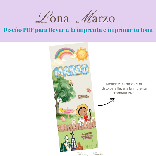 Diseño Lona Marzo: ''Primavera 2''