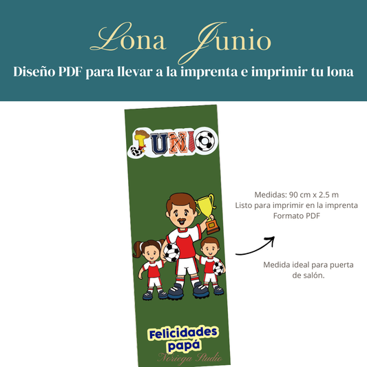 Diseño Lona Junio: ''Equipo Fútbol''
