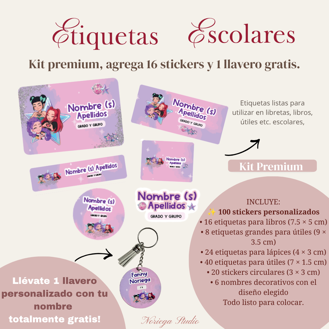 Kit de Etiquetas Escolares