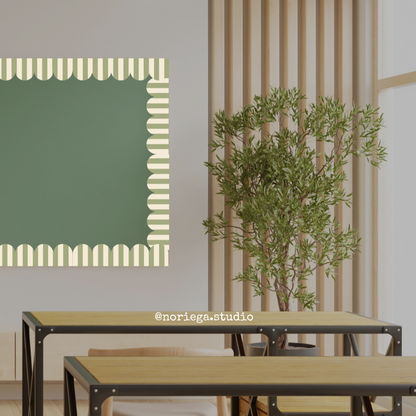 Borde para pizarrón ''Matcha''